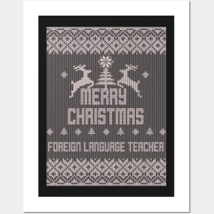 Merry Christmas FOREIGN LANGUAGE TEACHER Posters and Art